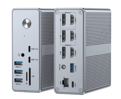Dostarczanie energii do 120W USB-C Hub Docking Station WithMicroSD3.0 Card Reader with Performance