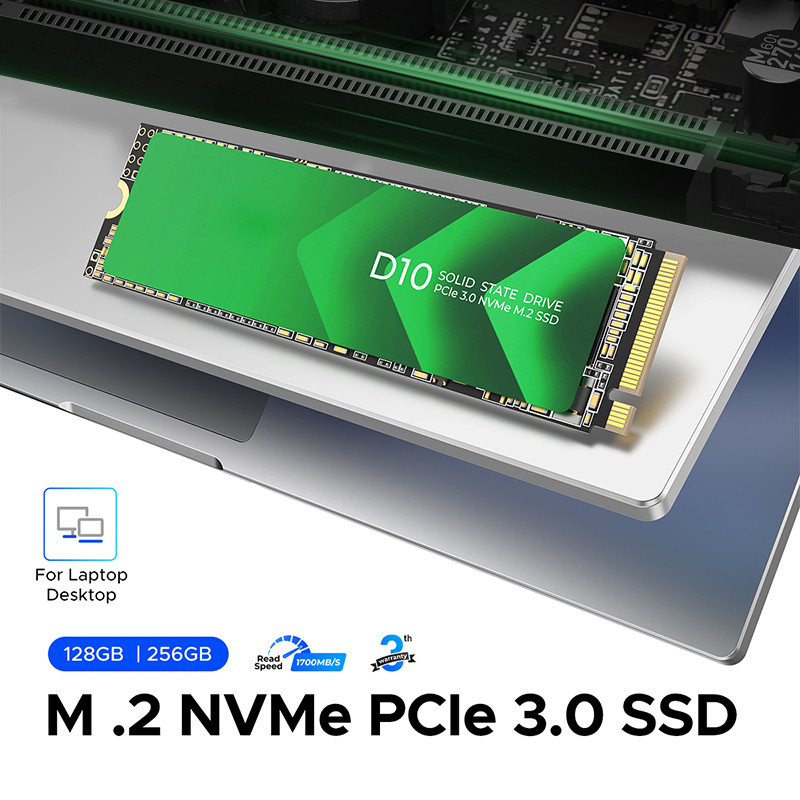 Wysokiej prędkości PCIe 3.0 Interface M.2 SSD z pojemnością 128 GB i sterownikiem SATA 6Gb/s