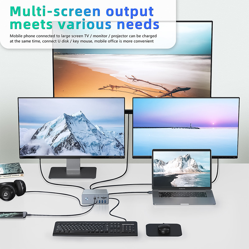 Kompaktny projekt USB-C Multiport Docking Najlepsze rozwiązanie dla użytkowników Chrome OS