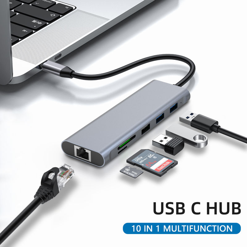 Typ C USB Multi Port Hub Adapter USB typu C z portami USB 3.0 i RU6A-H2