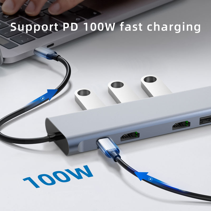 Typ C USB Multi Port Hub Adapter USB typu C z portami USB 3.0 i RU6A-H2