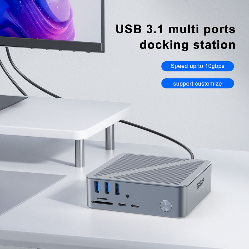 Desktop USB-C Docking Station HDMI Wyświetlacz rozdzielczości 4K Port USB C 3.1 Dla laptopa