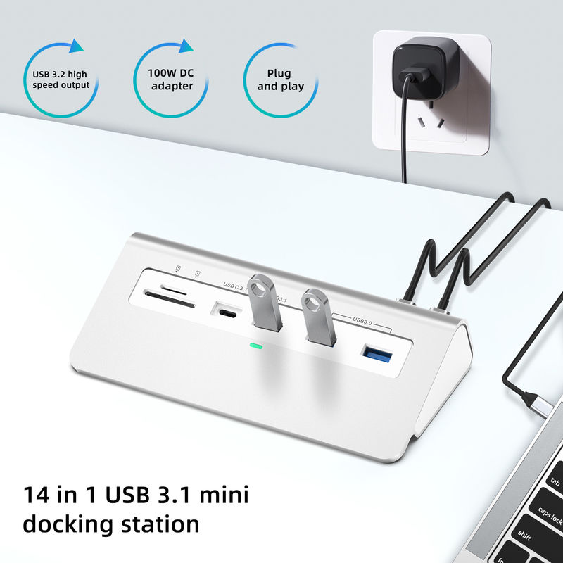 Stacja dokująca Subosen Manufacture 14 w 1 Type-c USB C 1G Ethernet 4K HDMI