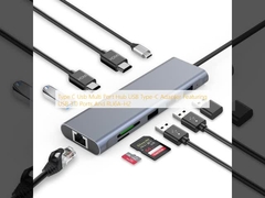 Typ C USB Multi Port Hub Adapter USB typu C z portami USB 3.0 i RU6A-H2